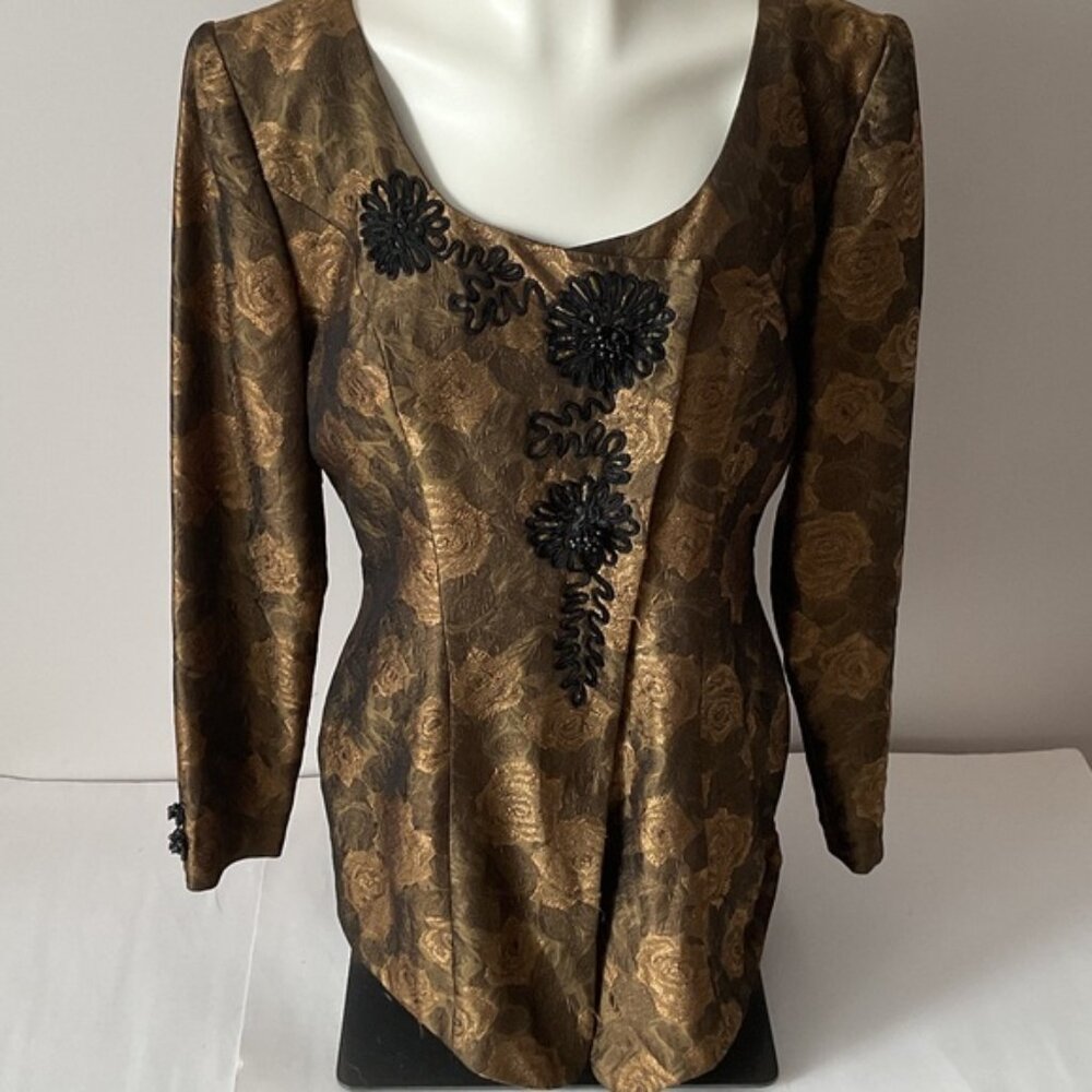 Lipton Vintage Brocade Floral Jacket